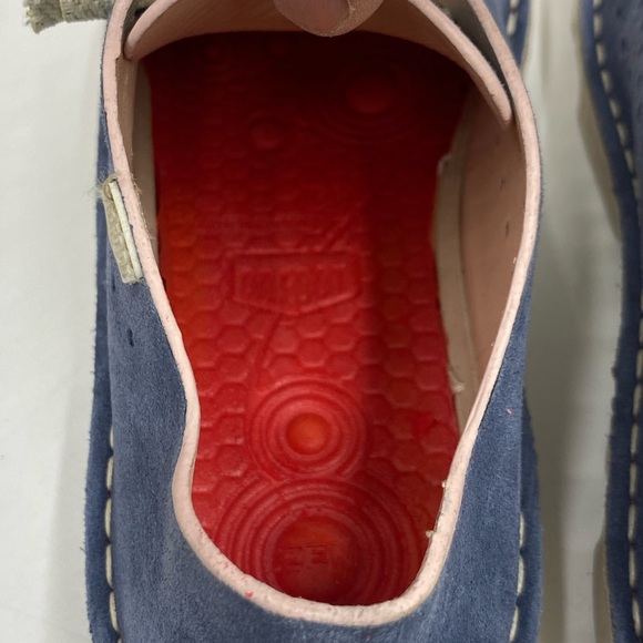 On Foot Perforated Suede Sneakers Blue Jean 38 Best Fits US Womens 7.5 - Picture 16 of 16